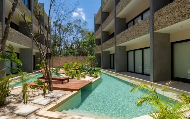 Stylish Tulum Studio Terrace Pool Relax