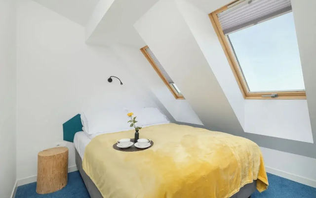 Blue and Yellow Apartment by Renters