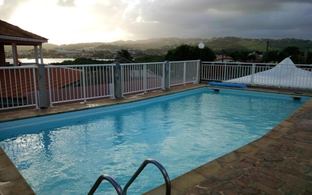 Apartment With 2 Bedrooms in Le Robert, With Wonderful sea View, Pool