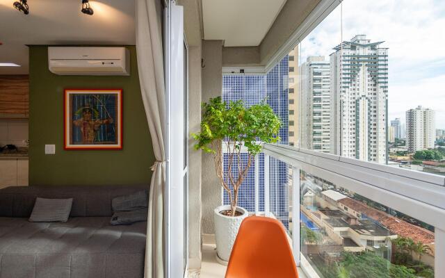 Flat acolhedor no Setor Bueno - TH0903