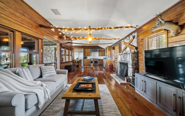 Cabins on the Lake - Boat Dock - Firepit