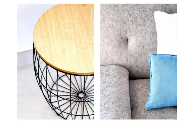 Sunset view modern private poolside apartment