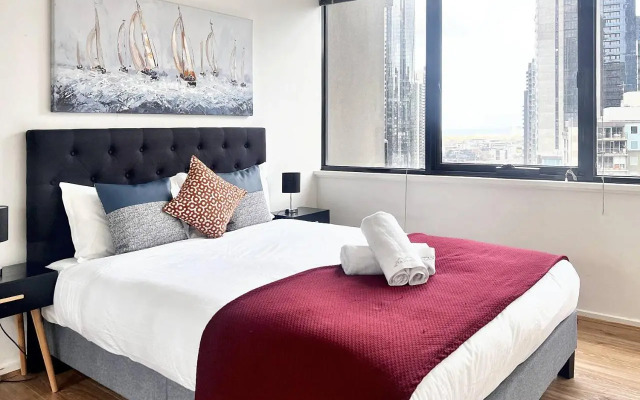 Stylish 2 Bedroom APT With CBD View Southbank