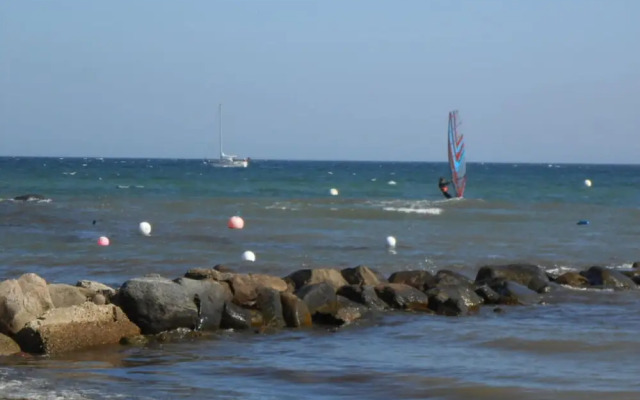 With Beach Chair & Sea...