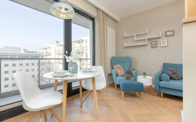Bright Blue Apartment by Renters