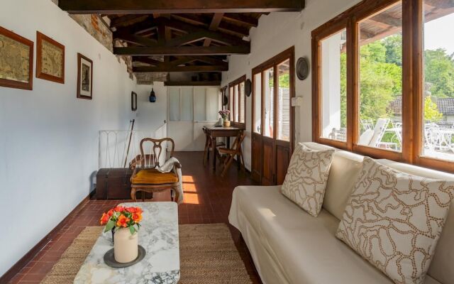 Terrace on Orrido di Nesso Waterfall