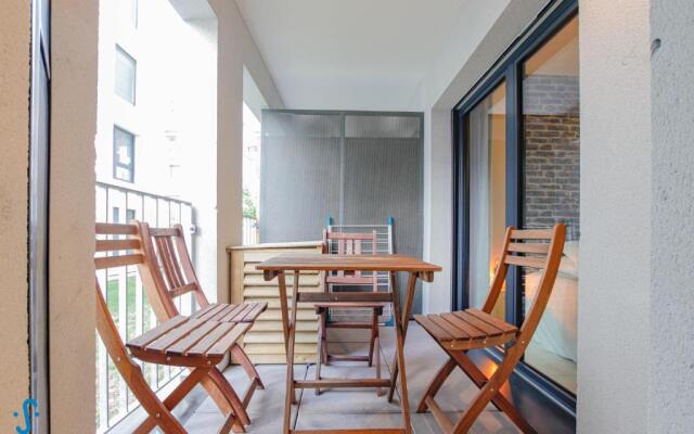 Appart avec Parking Climatisation Loggia à la Cité du Vin