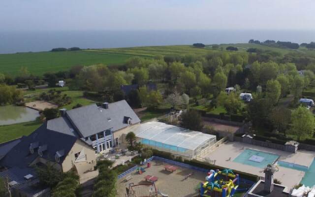 Luxury Mobile Home With Wooden Terrace in Beautiful Normandy