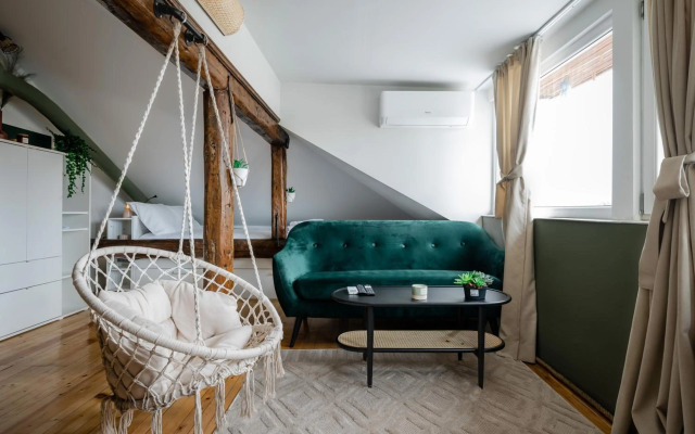 * The Sky-View Studio * in Cozy Boho Style