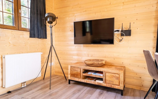 Wooden Chalet with Dishwasher near De Veluwe National Park
