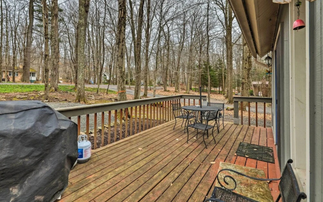 Walk to Locust Lake: Poconos Vacation Home!