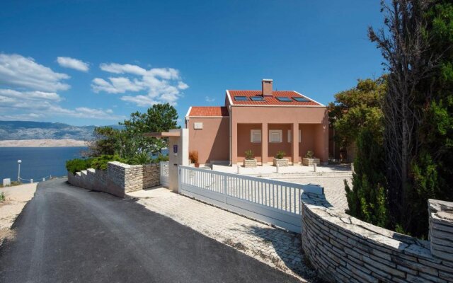 Luxury Seafront Villa Exclusive Pag with private pool by the beach on Pag island