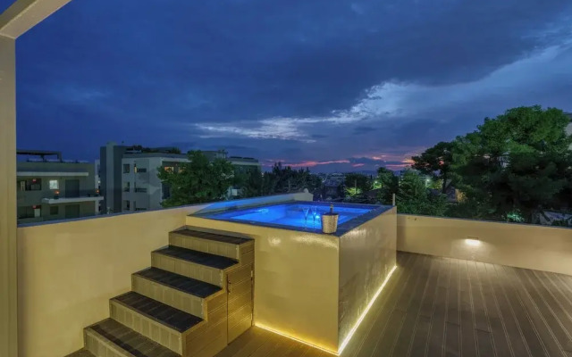 Alimos Luxury 3Bd w Outdoor Jacuzzi