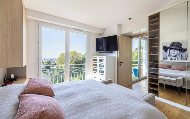 Modern Flat With sea View - AC- 2br- 4P - Cannes