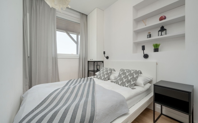 White Studio With Balcony by Renters