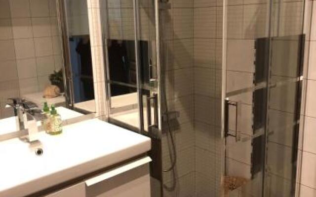 Stylish White and Red Apartments