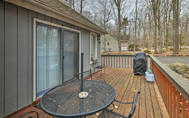 Walk to Locust Lake: Poconos Vacation Home!