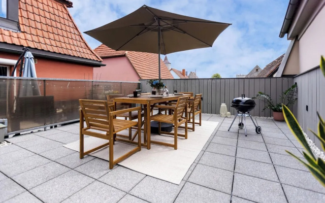 homie stay Badgasse - Fewos am Main mit Dachterrasse & Fahrradgarage