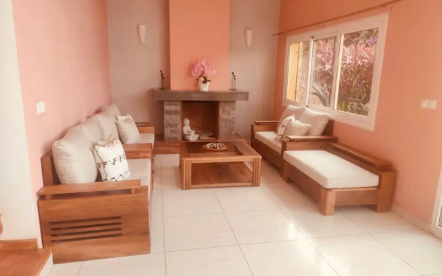 Room-the Blue Room is an Accent of Moder