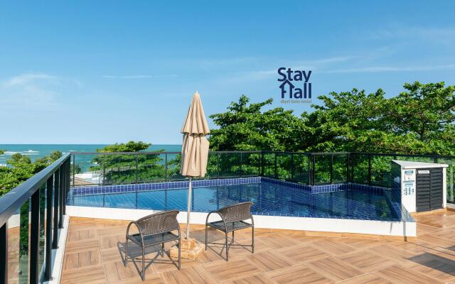 Apt com Piscina-vista incrivel-equipado-1Qt-070B