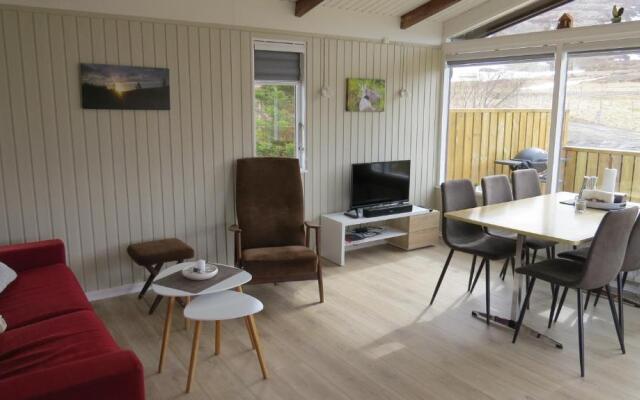 Hvammur 1 with private hot tub