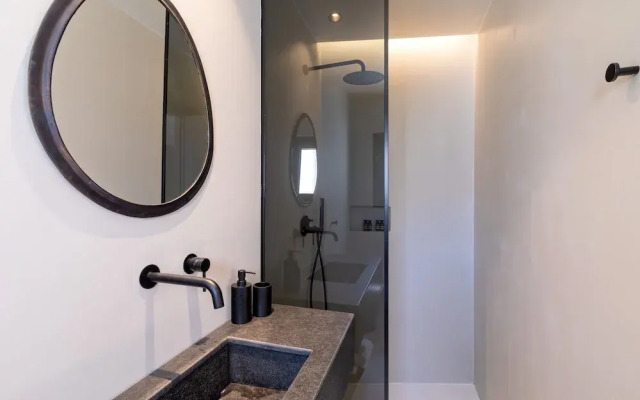 Mykonos Town Black Villa with Cave Heated Pool