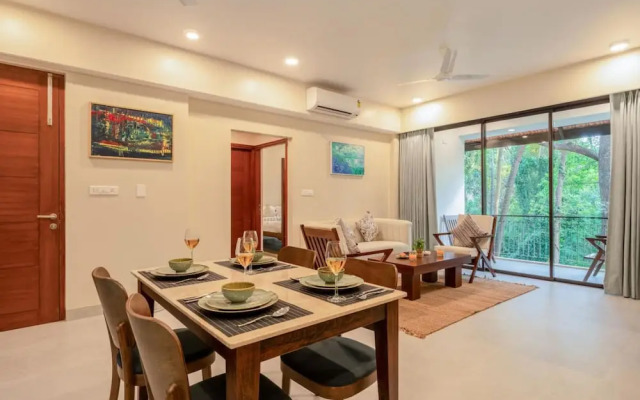 Sol Banyan by Hireavilla - 2BR w Pool in Candolim