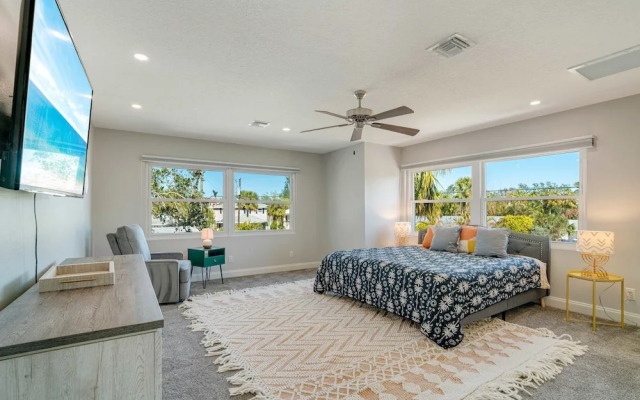 Sarasota Waterfront Pool Home With Dock