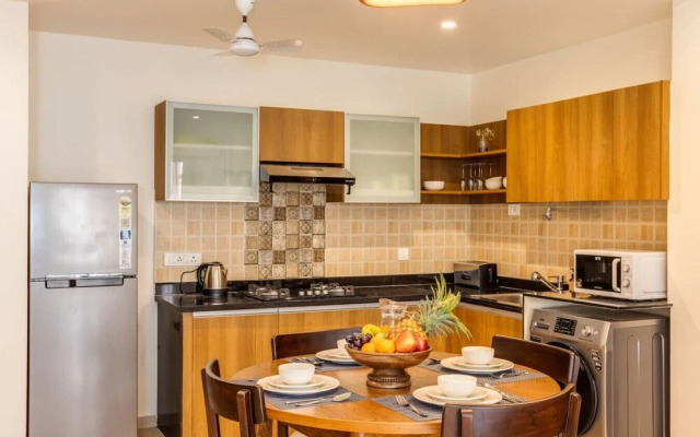 2BR w Pool Sauna 2km to Baga Calangute Beach