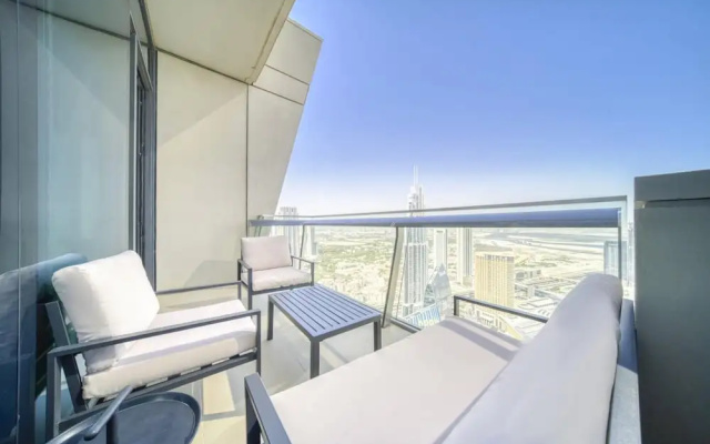 Contemporary Apt With Burj Khalifa View