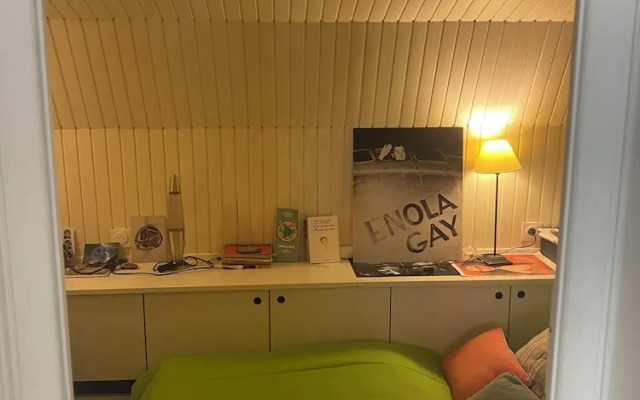 Bright bedroom in a family house