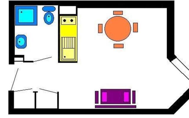 Appartement Vars, 1 pièce, 2 personnes - FR-1-330B-119