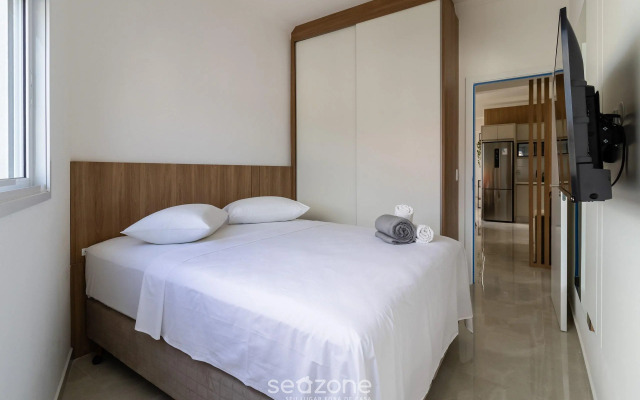 Apto agradável e equipado a 200m da praia PRA0304