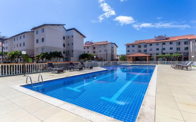 Apto em cond c piscina a 2min da praia VJG301