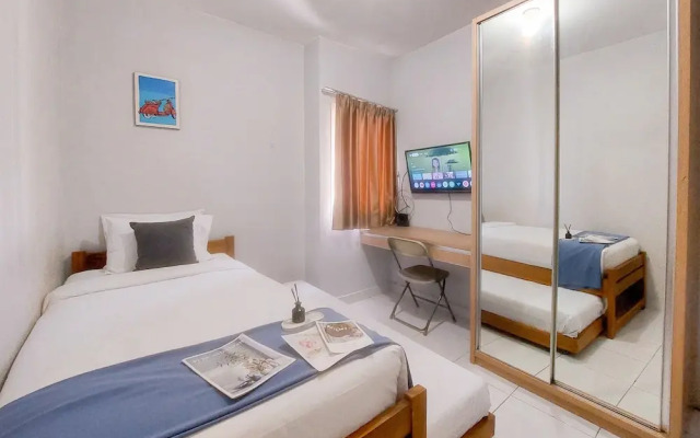 Cozy Living 2Br Apartment Without Living Room At Aeropolis Residence