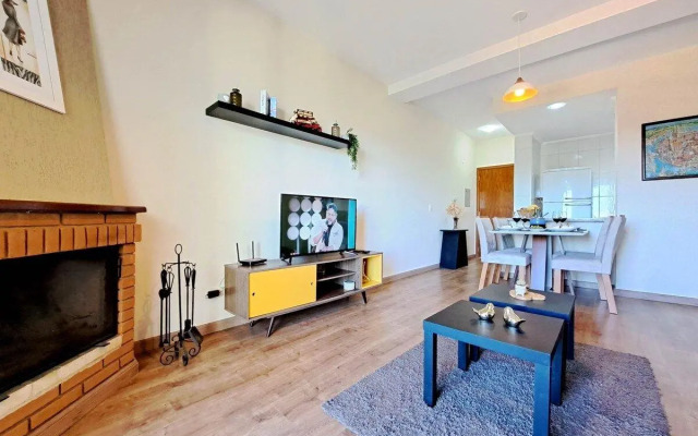 Apartamento Charmoso com Lareira