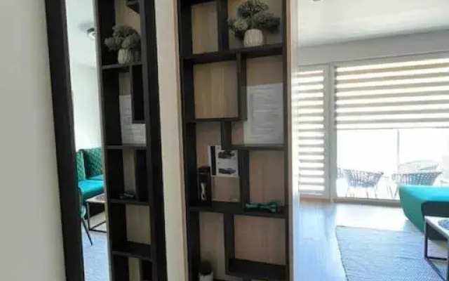 Modern & cozy studio with patio “Prie Juros”