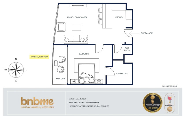 Unparalleled Luxury - Marina Walk - Bnbmehomes - 3306