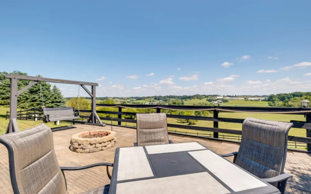 Millersburg Getaway w/ Amish Country Views!