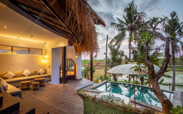 Tropical Private Villa 3 BR Canggu Ricefield view