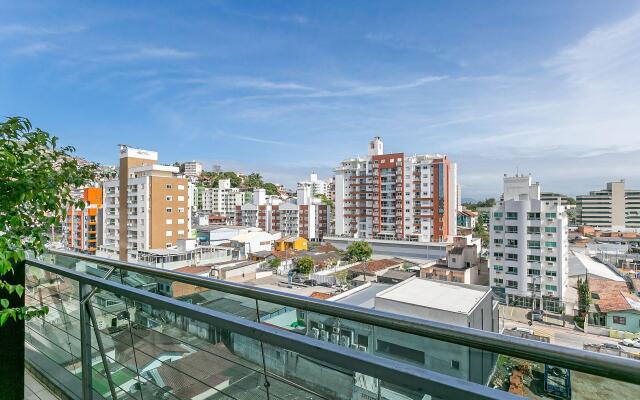 Vista mar com sacada no Centro #CA50