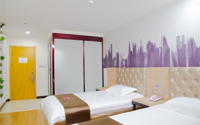 Thank Inn Hotel Hebei Shijiazhuang Qiaoxi District Jiefang Square Metro Station – Guest Rooms – Shijiazhuang