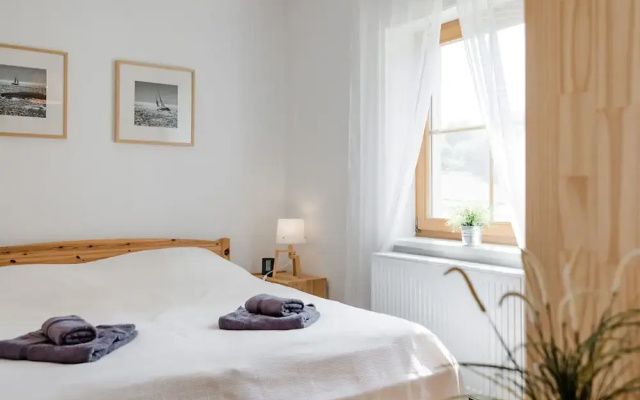 Geraeumiges Ferienhaus mit Sauna