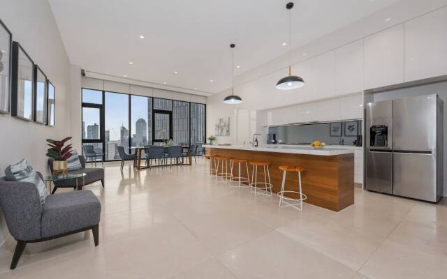 Melbourne City Apartments Panoramic Skyview Penthouse