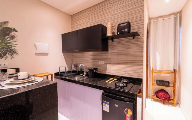 Estudio Mar'Bella 100M Praia, Com Cozinha E Estacionamento