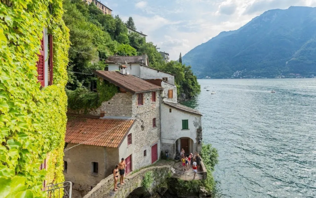 Terrace on Orrido di Nesso Waterfall