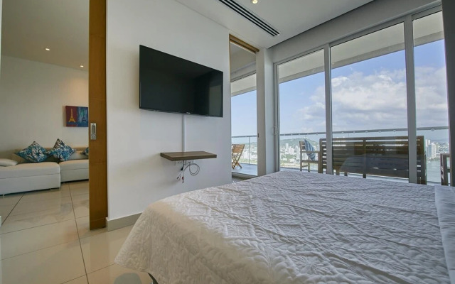 Stylish 1BR Apartment w Balcony Amazing View