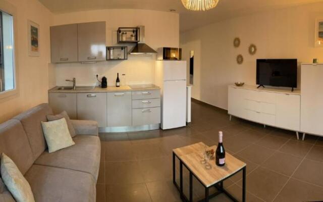 Appart T2 de 40m2 pieds dans l'eau + piscine