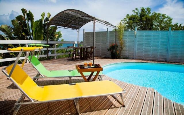 Villa With 3 Bedrooms in Le Robert, With Wonderful sea View, Private P