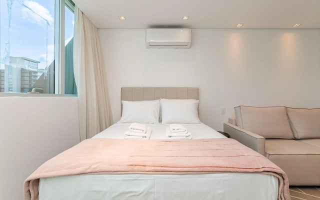 Vista Mar com sacada no Centro #CA49